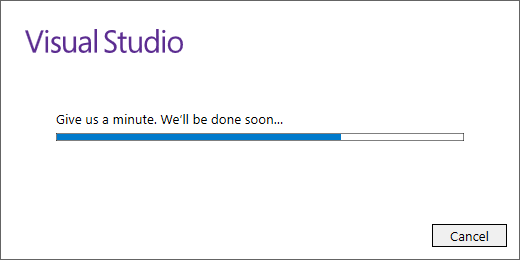 Visual Studio 2017 installer initialization