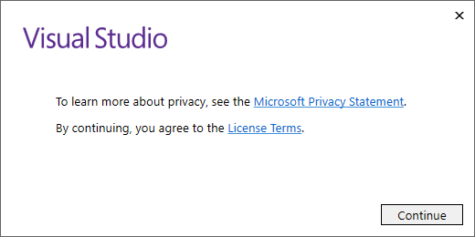 Visual Studio 2017 license agreement